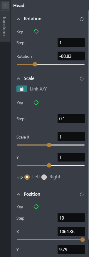 Transform Panel