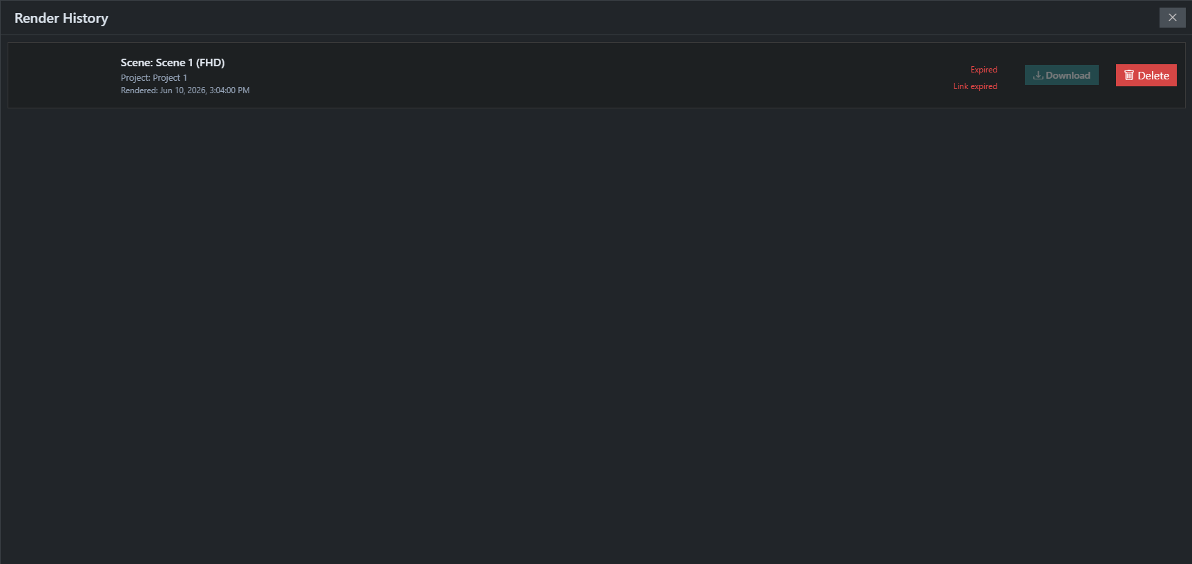 Render History