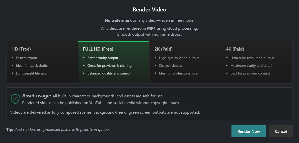 Render Quality