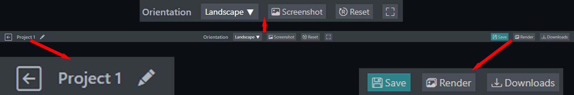 Top Toolbar