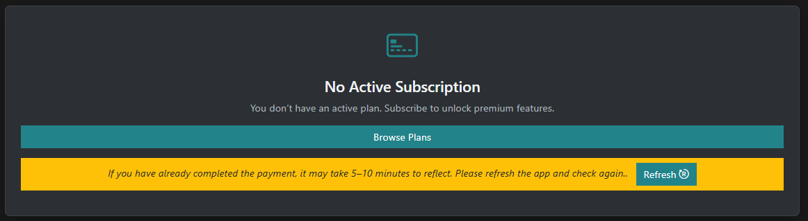 Subscription Active